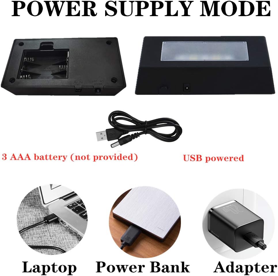 Lighted Up Stand Color Changing LED for 3D / Black / Small