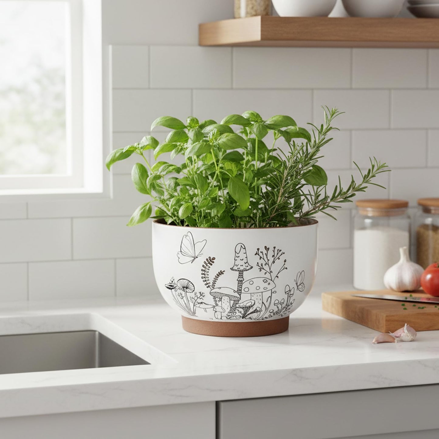 Planters / Plant Pots / 8+6 Inch / Cottage / 8 Inch