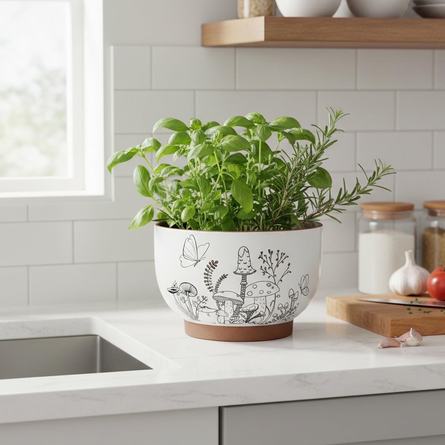 Planters / Plant Pots / 8+6 Inch / Cottage / 8 Inch