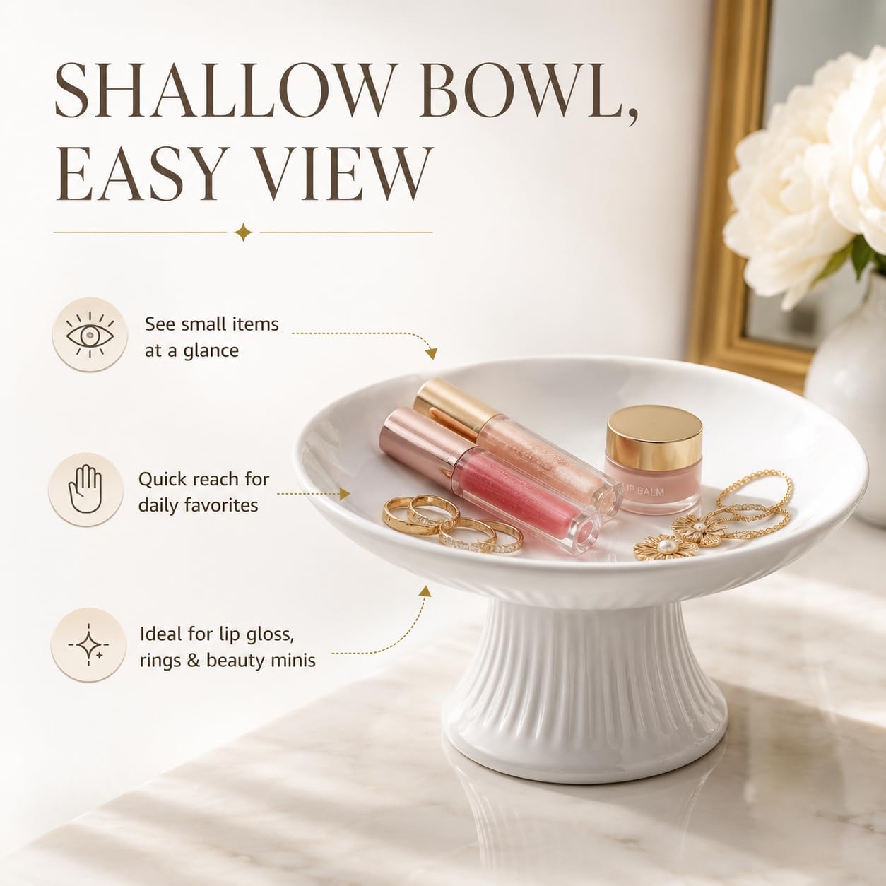 Ceramic Vanity Jewelry Dish
