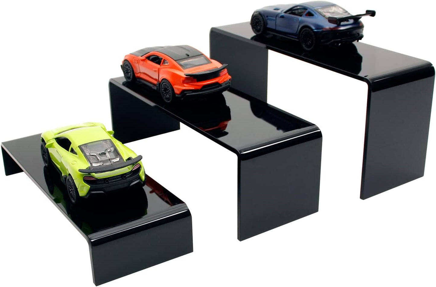 Tiered Stands for Party Table / Black / Set of 3