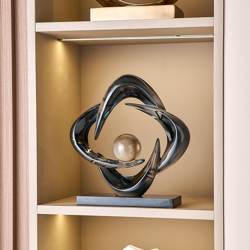 Resin Gold Decorative Statue / Gray