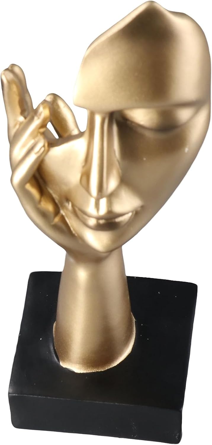 Thinker Statues Sculptures / Woman Face Statue Figurines