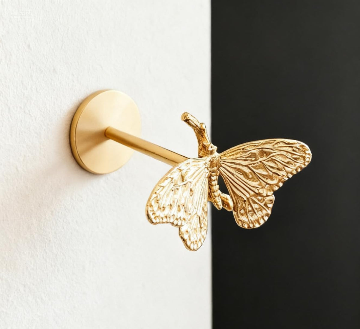 Brass Curtain Holdbacks (2 Pack) Gold Curtain Tieback Curtain Holders Backs Wall Hooks Pull Backs for Wall Mounted Home