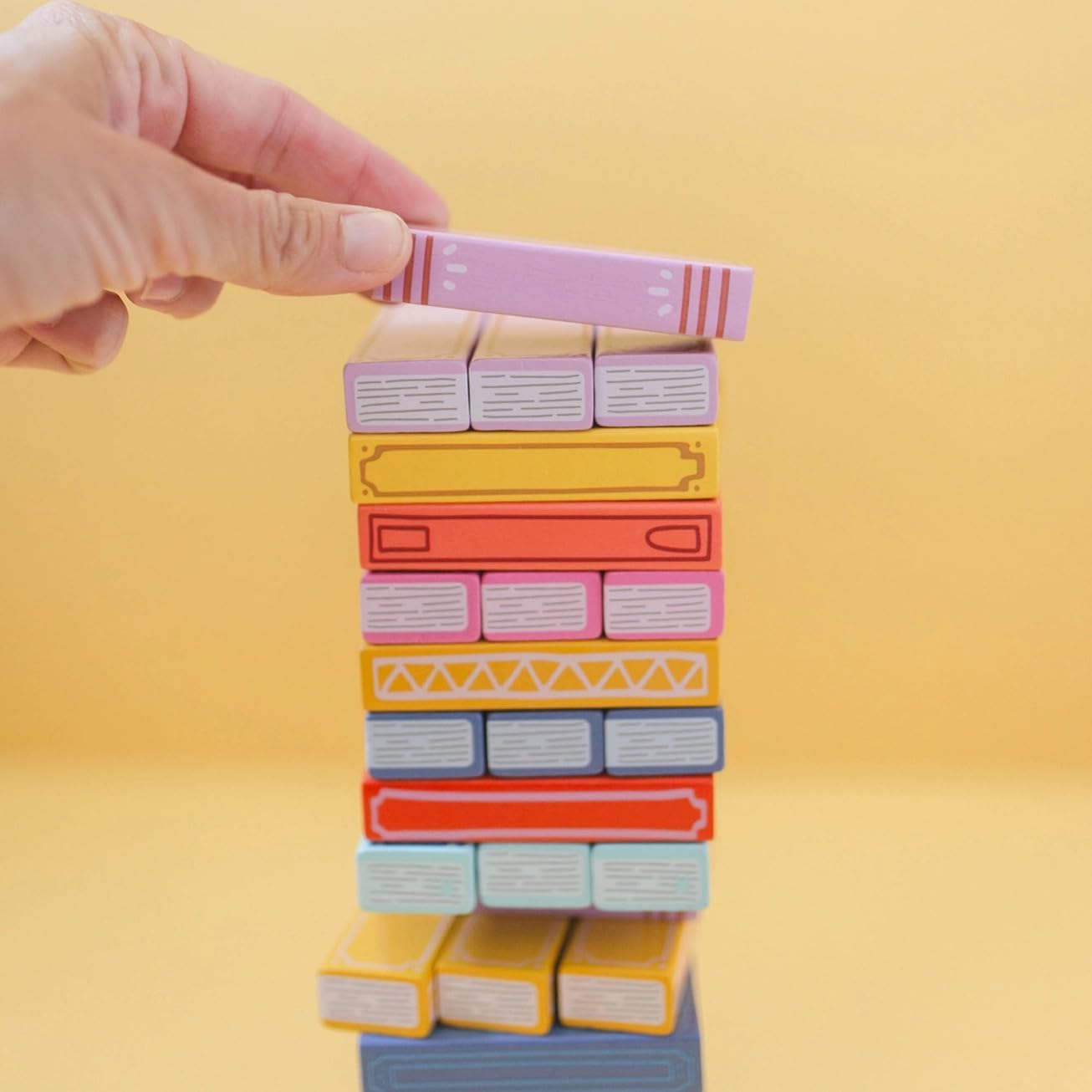 Tumbling Book Stack Game / Set of 51