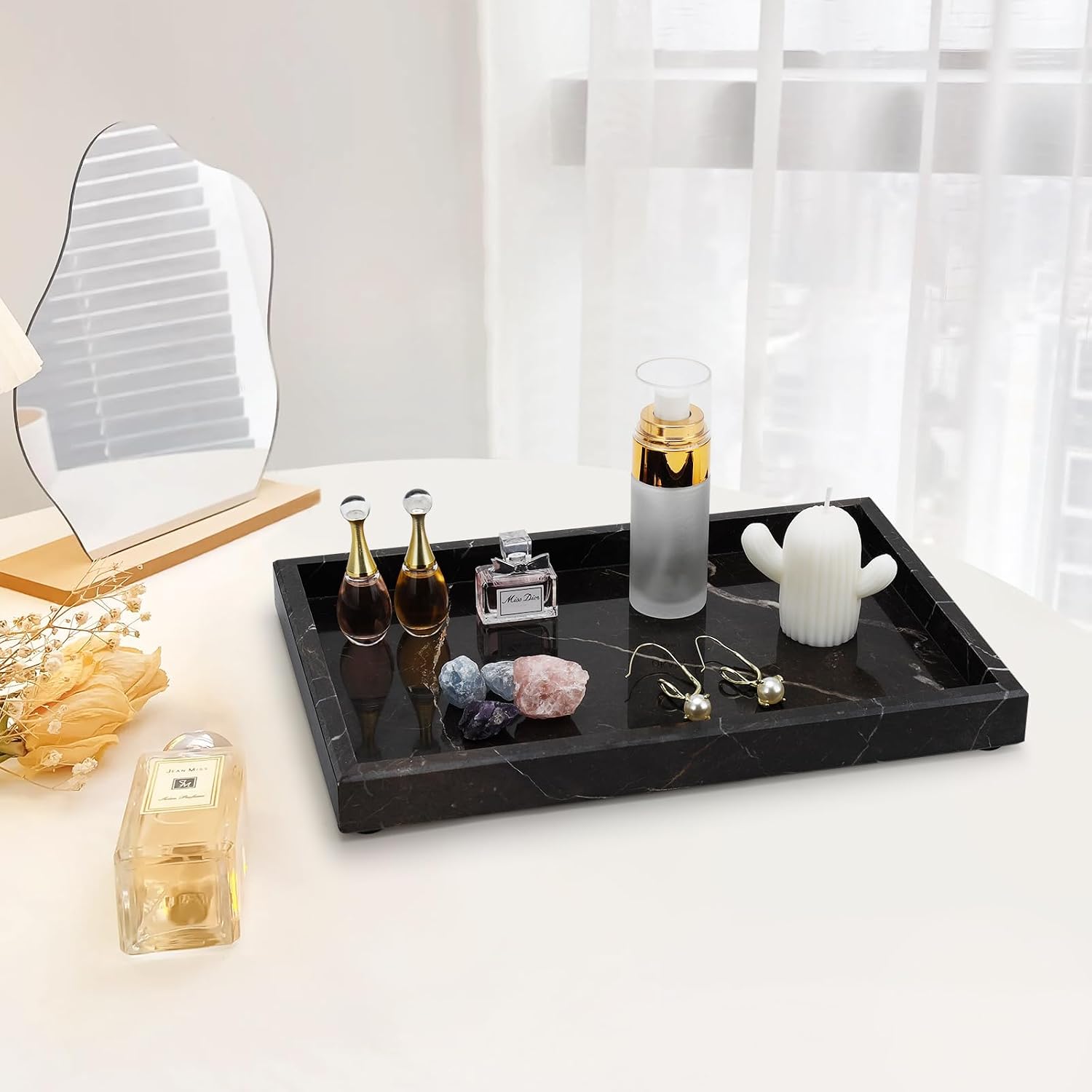 Marble Tray / Stone Trays / Brown / 12 x 8