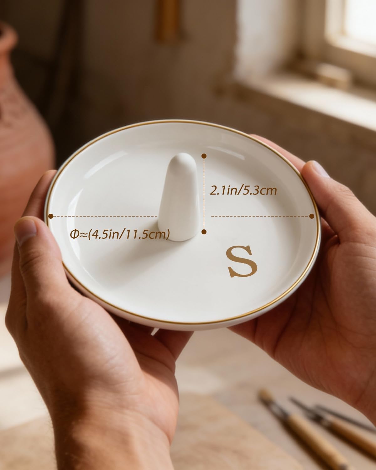 Ceramic Ring Holder Dish / G
