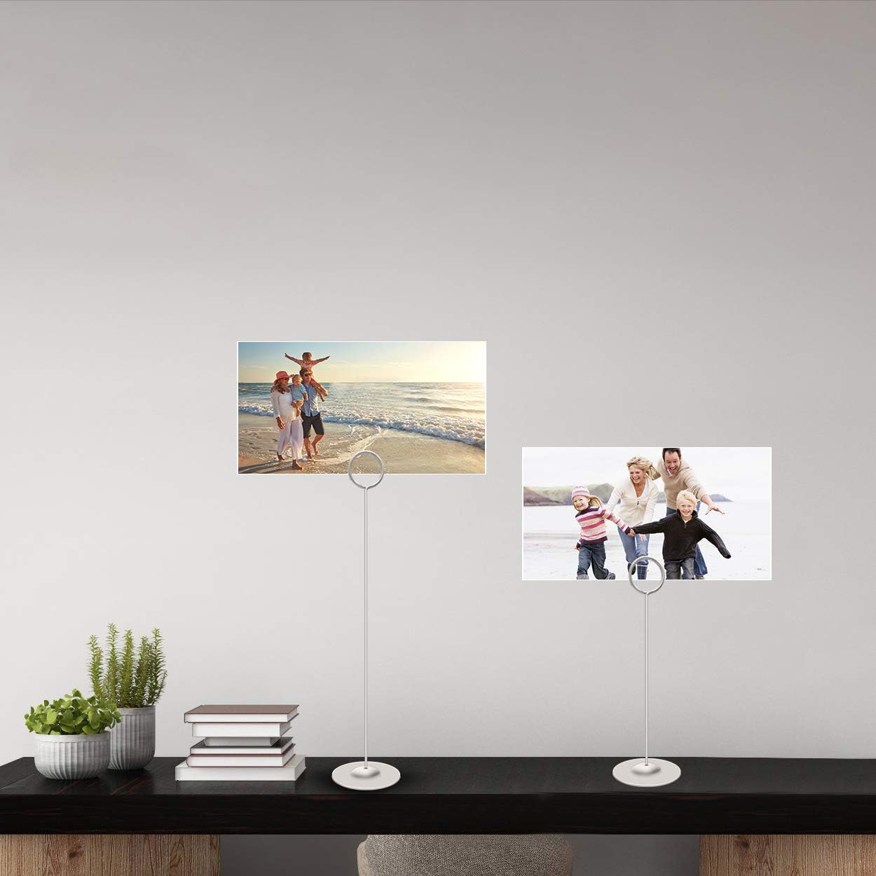 Urban Deco 16 Pieces Table Card Holder 8 inches Table Number Holders Place Steel Card Holders for Photos, Food Signs