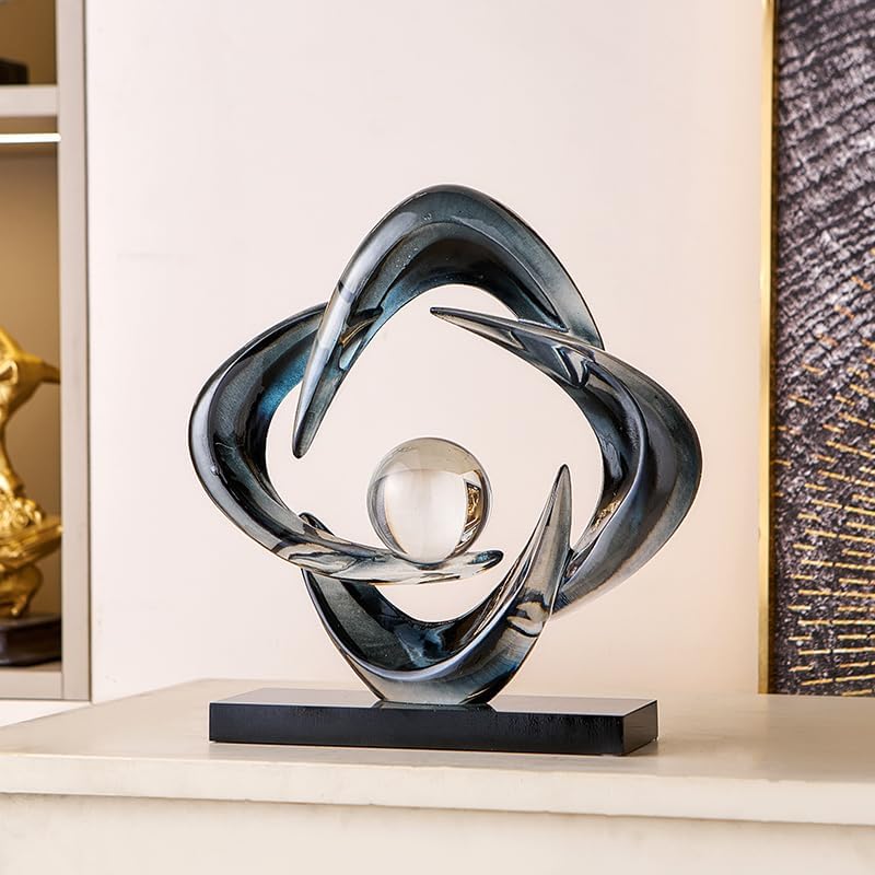 Resin Gold Decorative Statue / Gray