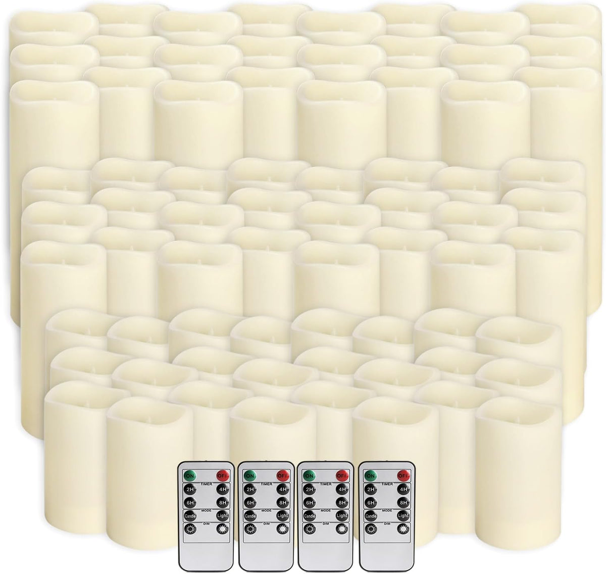 72-Pack LED Flameless Candles with Remote Control - Perfect for Home, Parties, and Special Occasions - Create a Magical