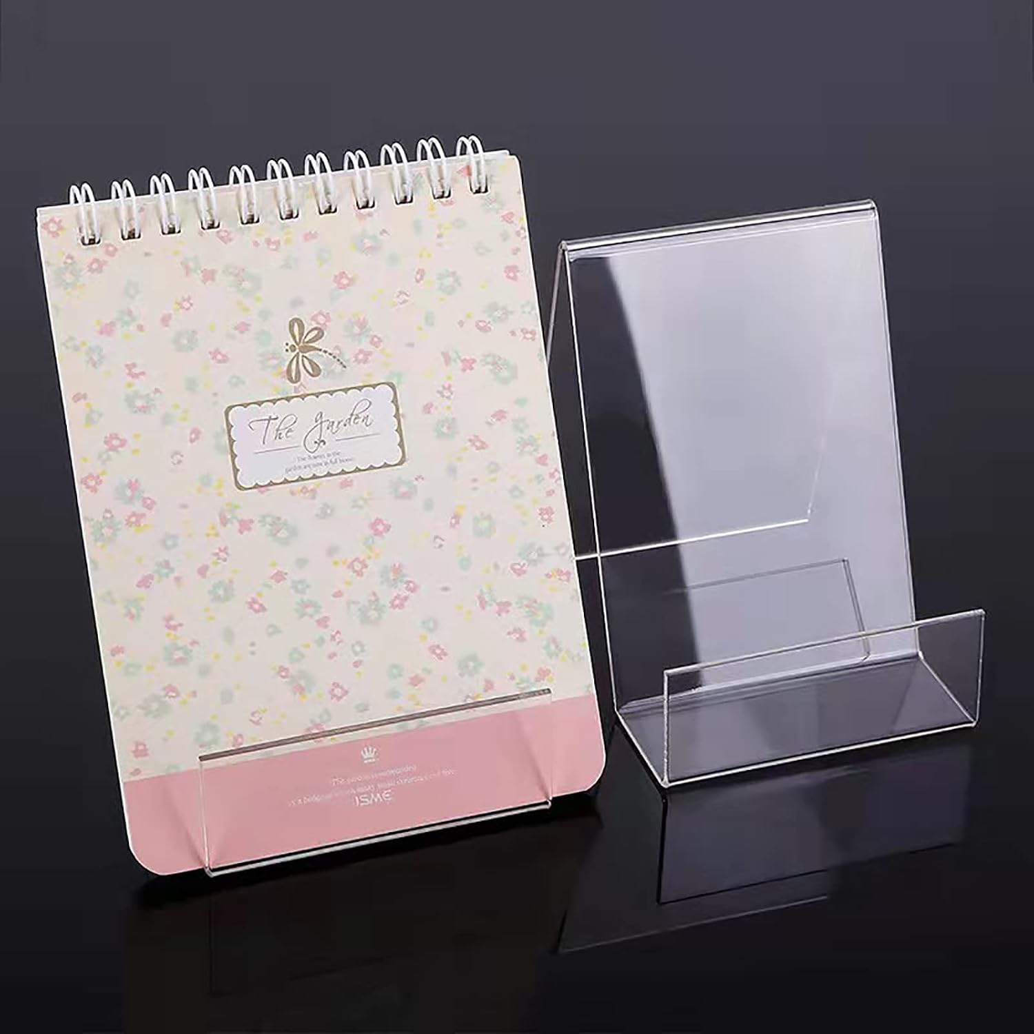 Acrylic Book Display Stand Easel / Clear / 4 x 3 / Set of 10