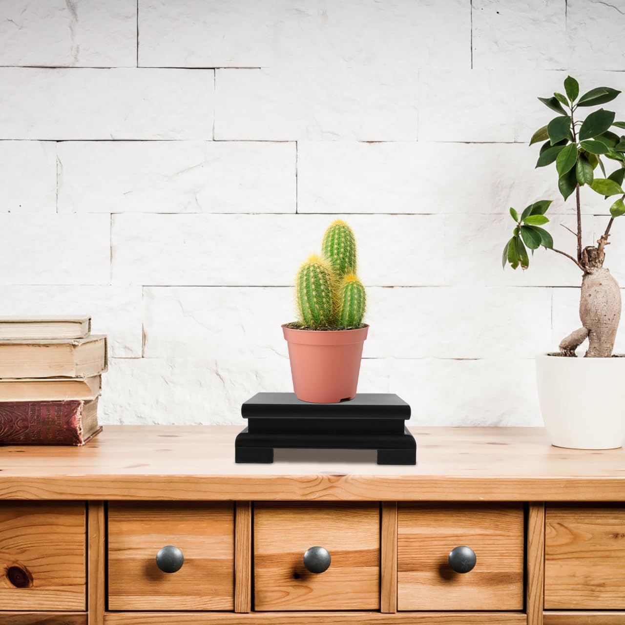 Chinese Plant Stand Oriental Furniture Wooden Display Base Square Pedestal Vase Base Table Lamp