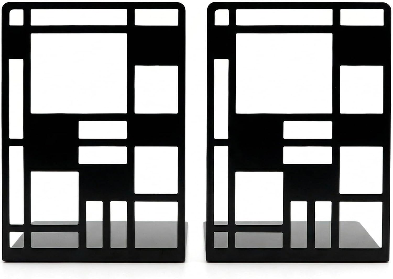 Metal Bookends / 1 Pair / Black