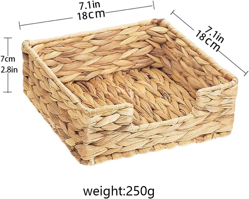 Rattan Napkin Holder / Napkin Basket Decorative Wicker Napkin Tray 7 ½''L