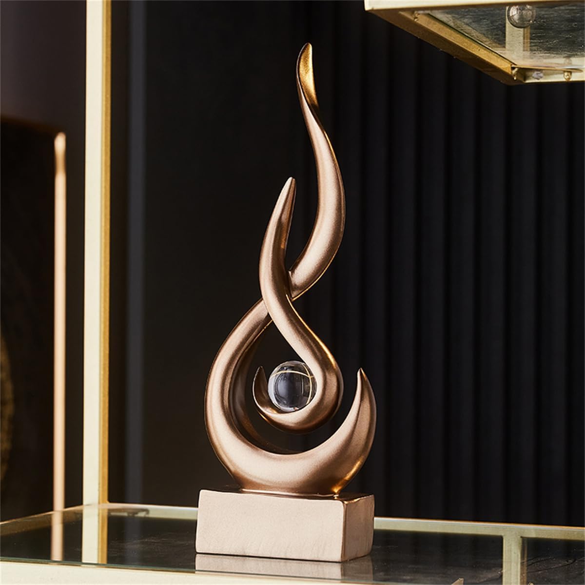 Abstract Art Deco Decor Statues / Bronze