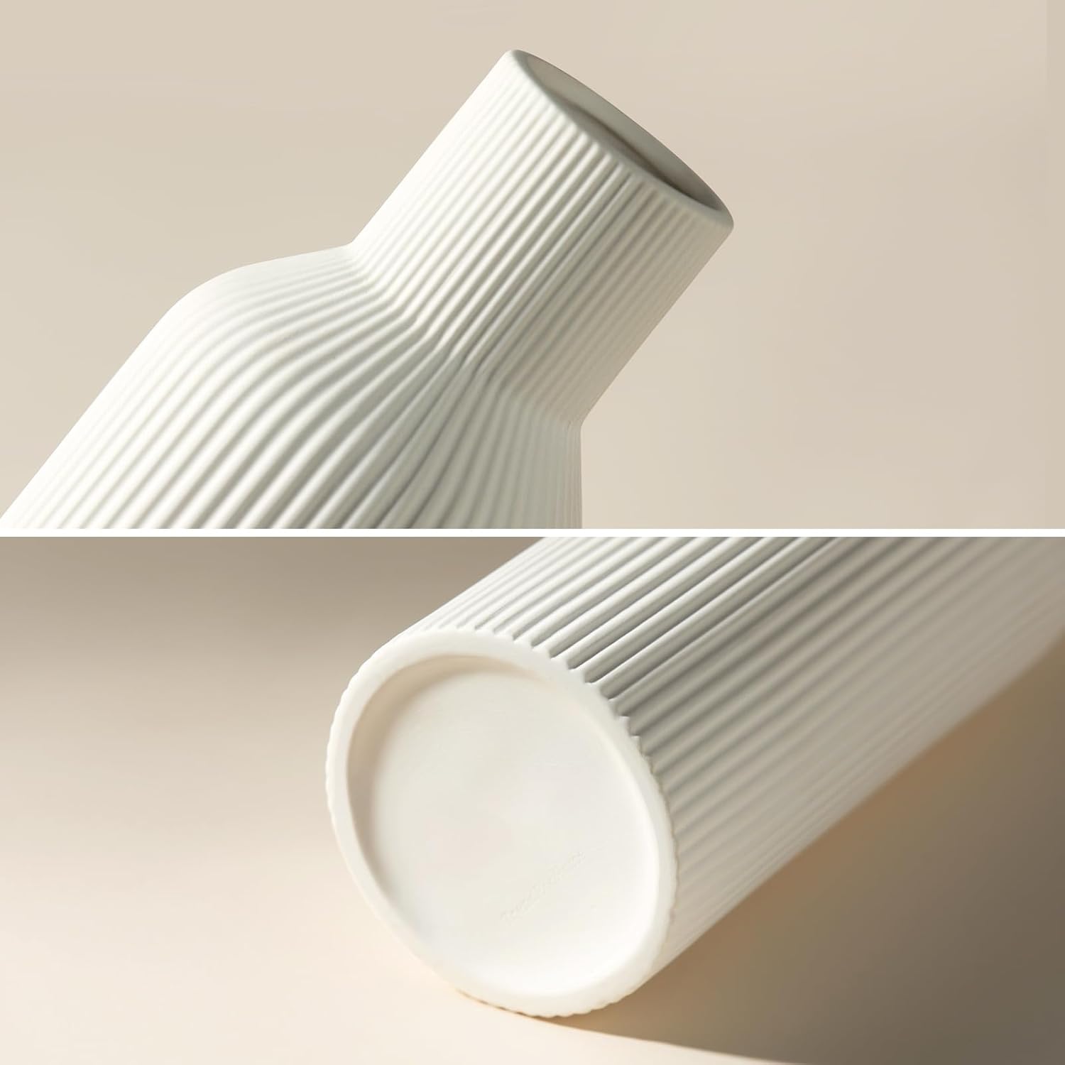 Tall Ceramic Vase / 1-piece-set / Large White