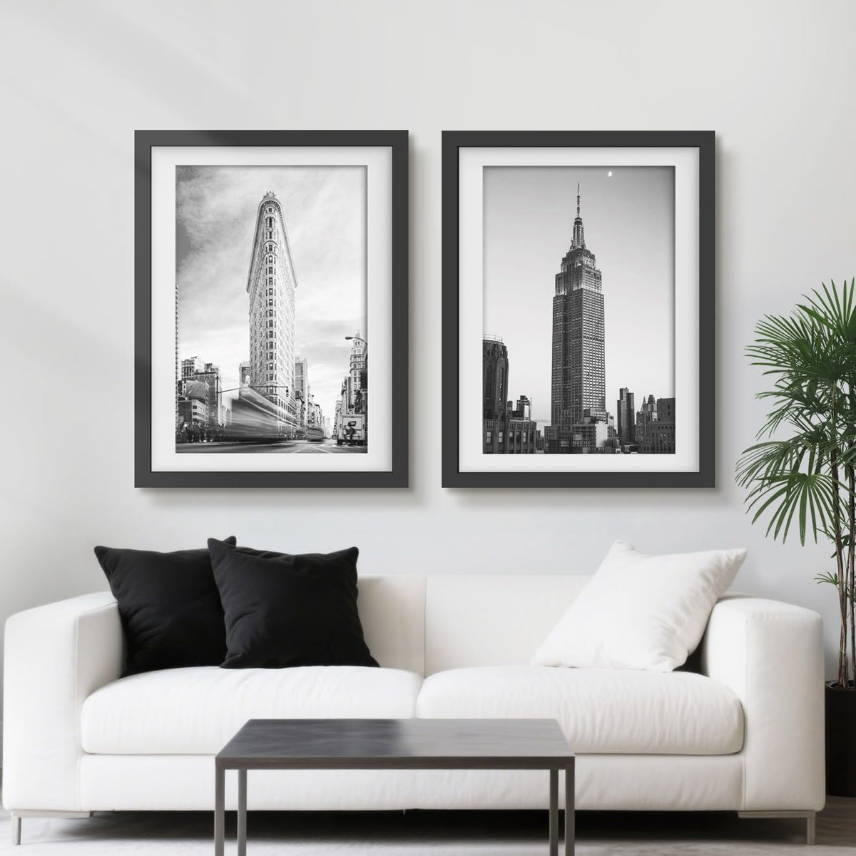 20x27 Black Puzzle Frame, Picture Frame for Wall, 3 Pack | Fits 16x24 Posters With Mat or 20x27 Without Mat, Vertical