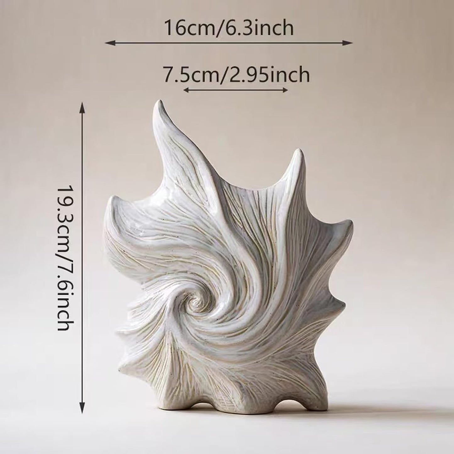 Ceramic Vase / Small Ceramic Flower Vase / Starfish Vase / White