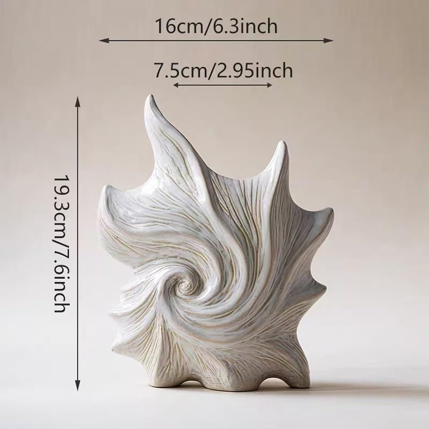 Ceramic Vase / Small Ceramic Flower Vase / Starfish Vase / White