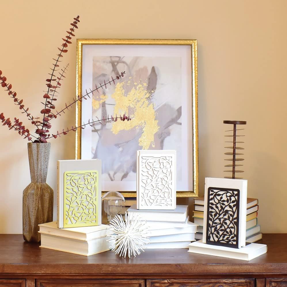CNK Book Ends Bookends for Decorative Books Holder Bookend Shelves End Hold Heavy Duty Holders Stoppers Metal Stopper