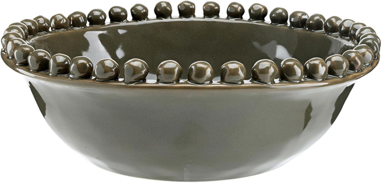 Santa Barbara Design Studios Ceramic Bowl / Dark Moss / 8 x 2.75 / Green