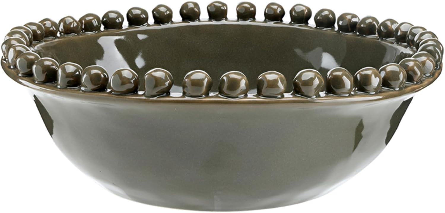 Santa Barbara Design Studios Ceramic Bowl / Dark Moss / 8 x 2.75 / Green