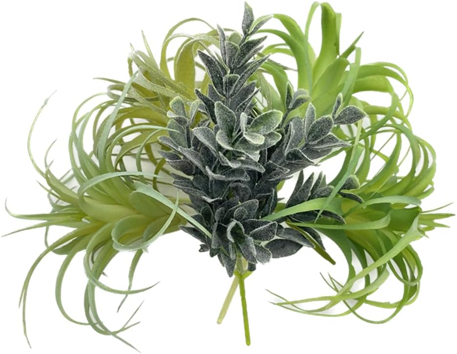 POANTA Assorted Artificial Succulents Air Plants Set Unpotted Realistic Greenery Plants / Set of 5