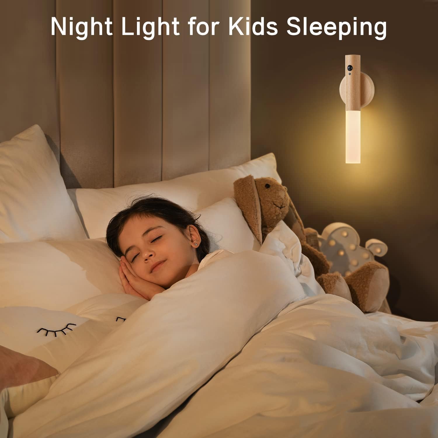 Montford Wall Sconces Set of Two Battery Operated, Motion Sensor Night Light Magnetic Wall Light Rechargeable Wall