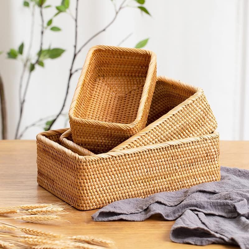 Natural Rattan Storage Baskets / Natural S / M / L