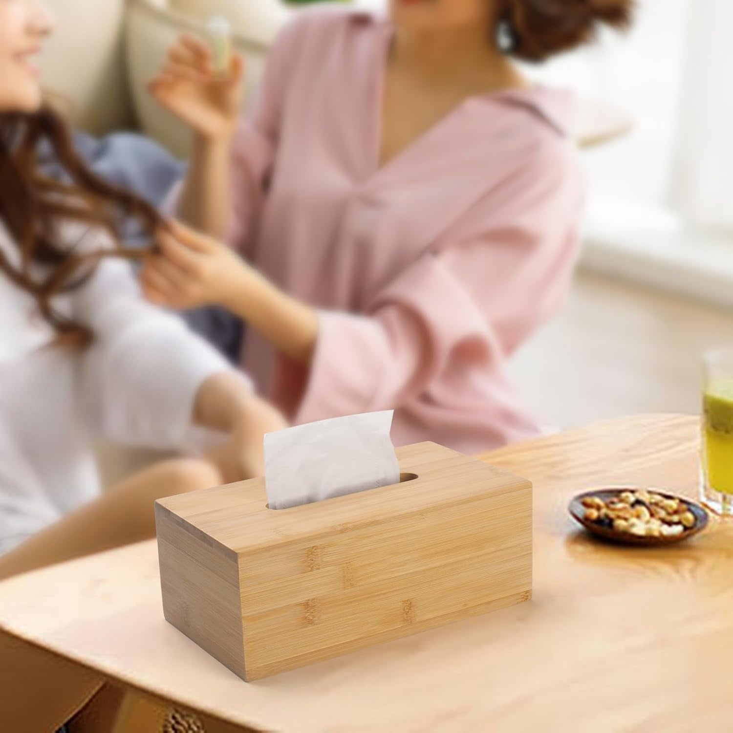 Wood Tissue Box Holder / Rectangular