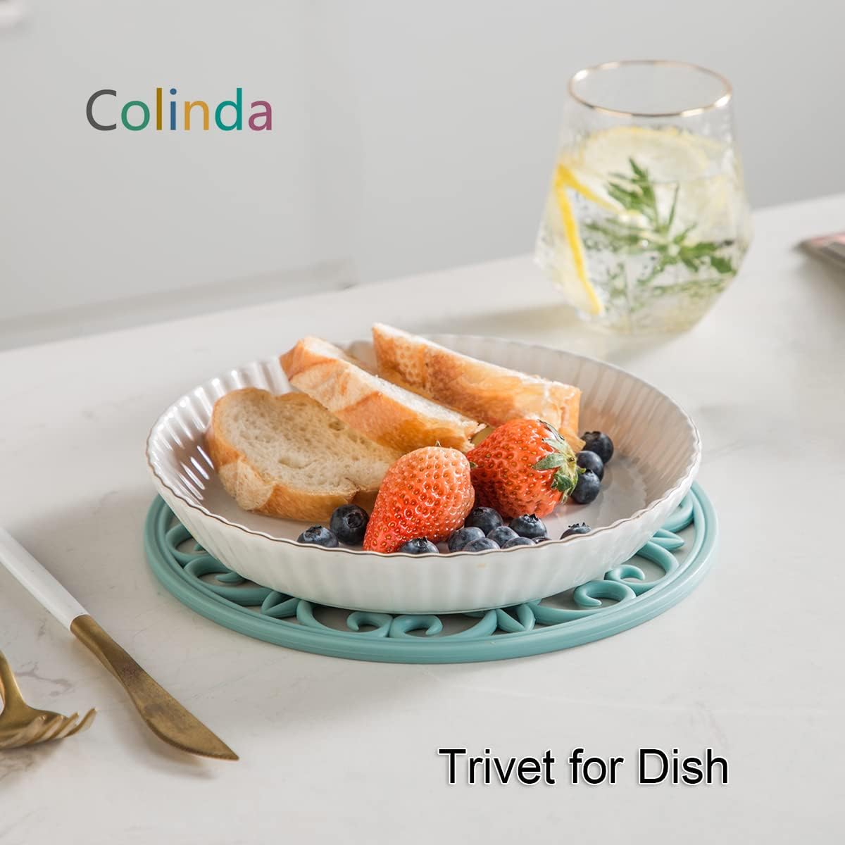 Silicone Trivet Mat / 9-turquoise