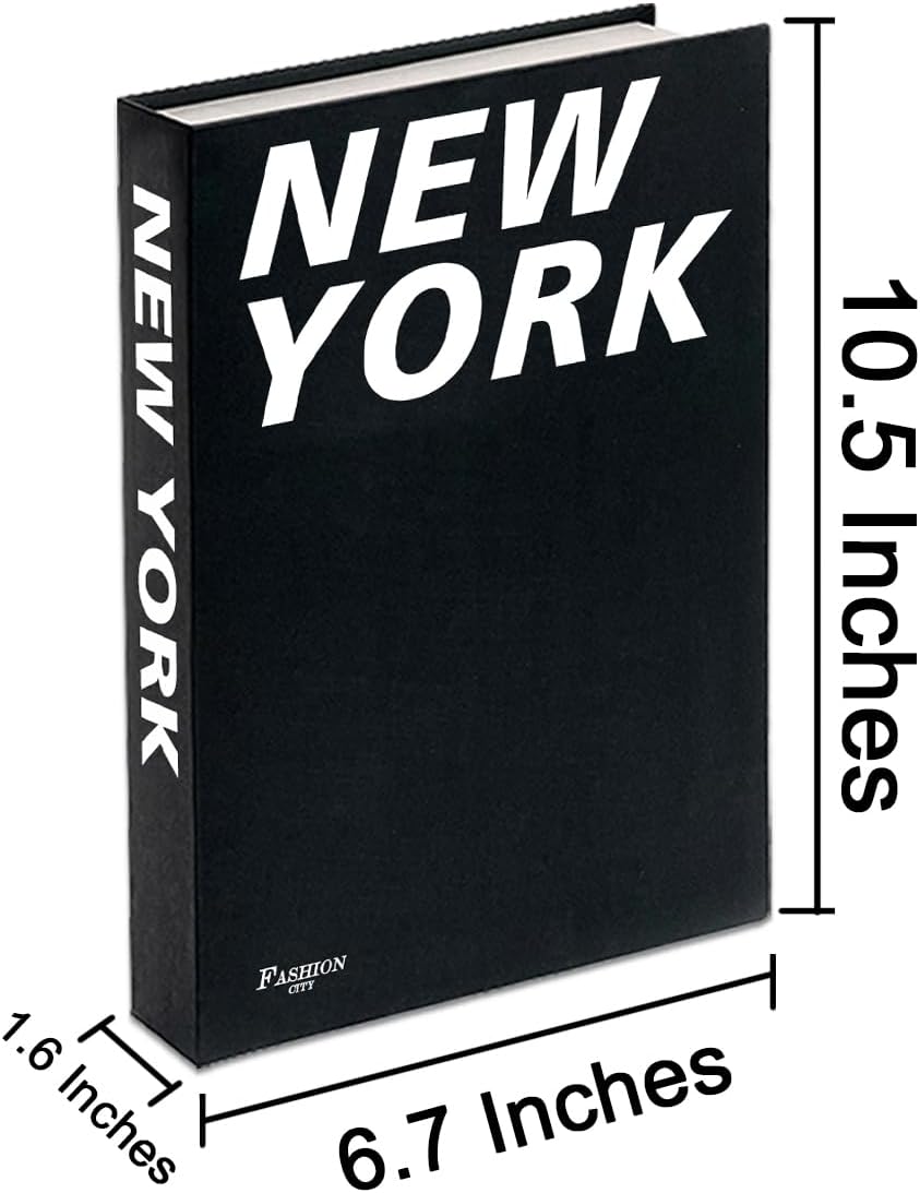 Decorative Books / Stylish Bookshelf and Office Living Room and White Fake Books / Black