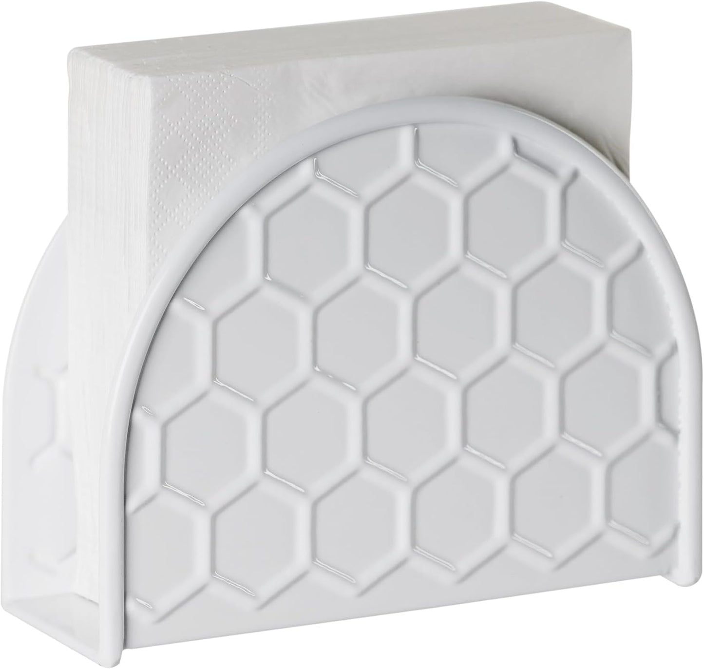 White Napkin Holder / Honeycomb White