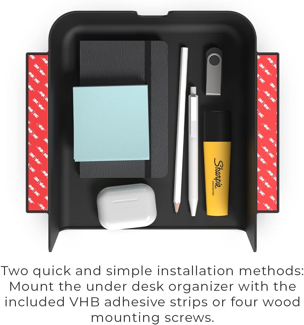 HumanCentric Under Desk Storage Shelf, Drawer Organizer | Office, Workstations, Tables, Sit Stand Desks, Gaming Setups
