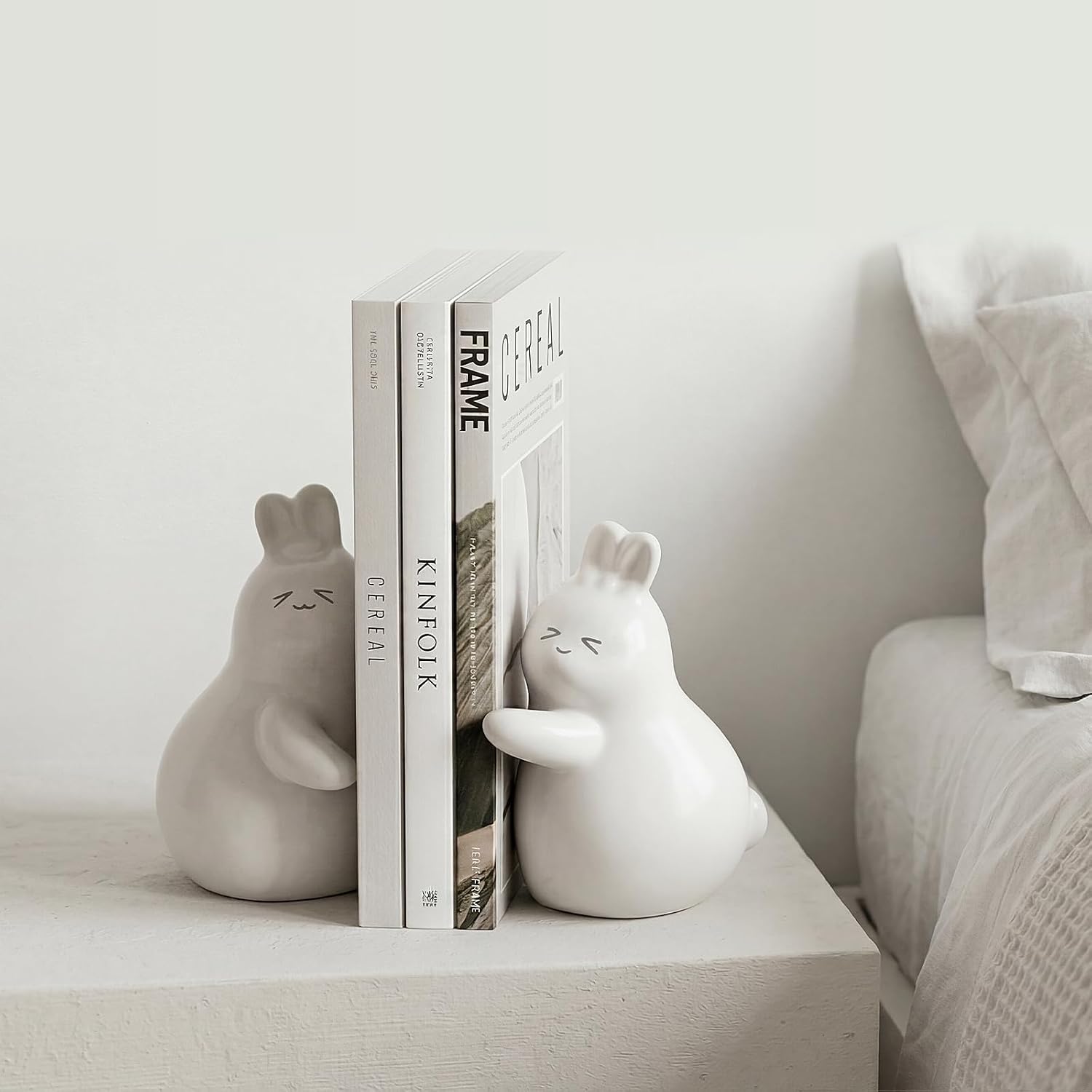Ceramic Unique Book Holders / White-ceramic-new