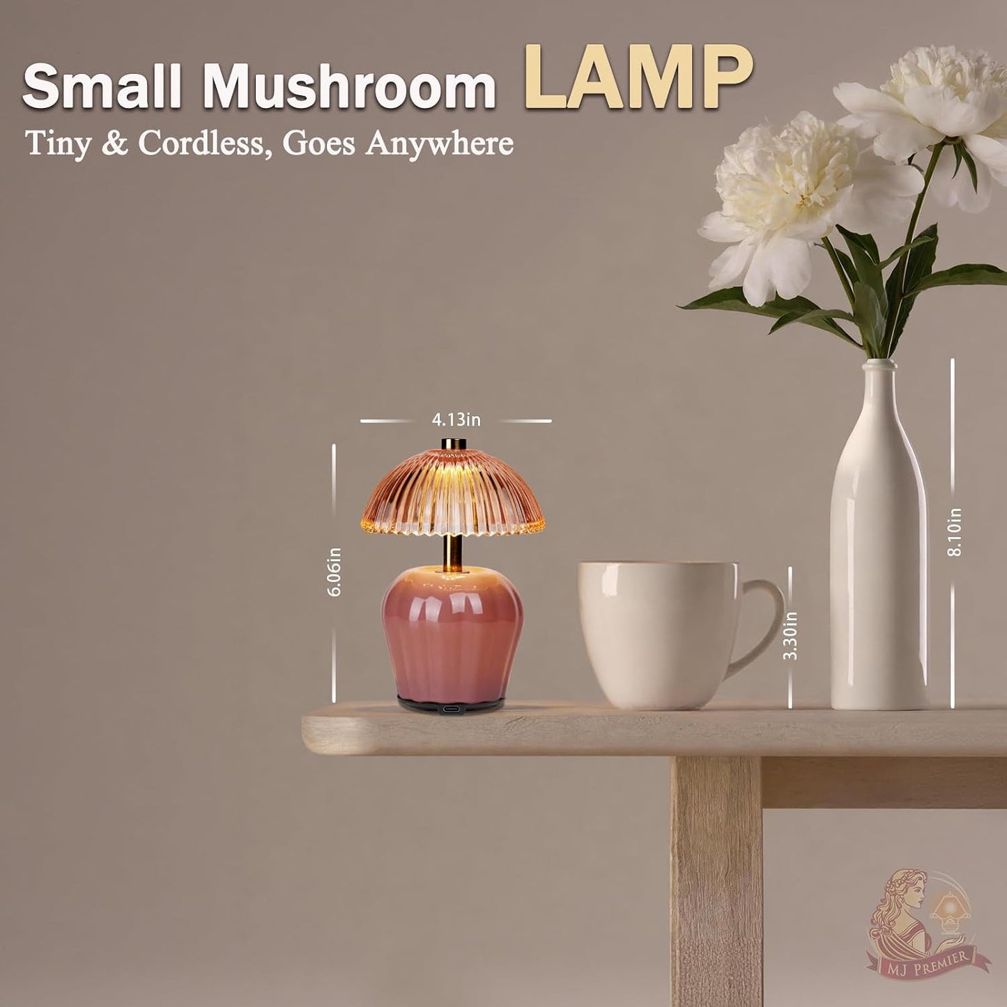 Rechargeable Table Lamp / Pink-2packs