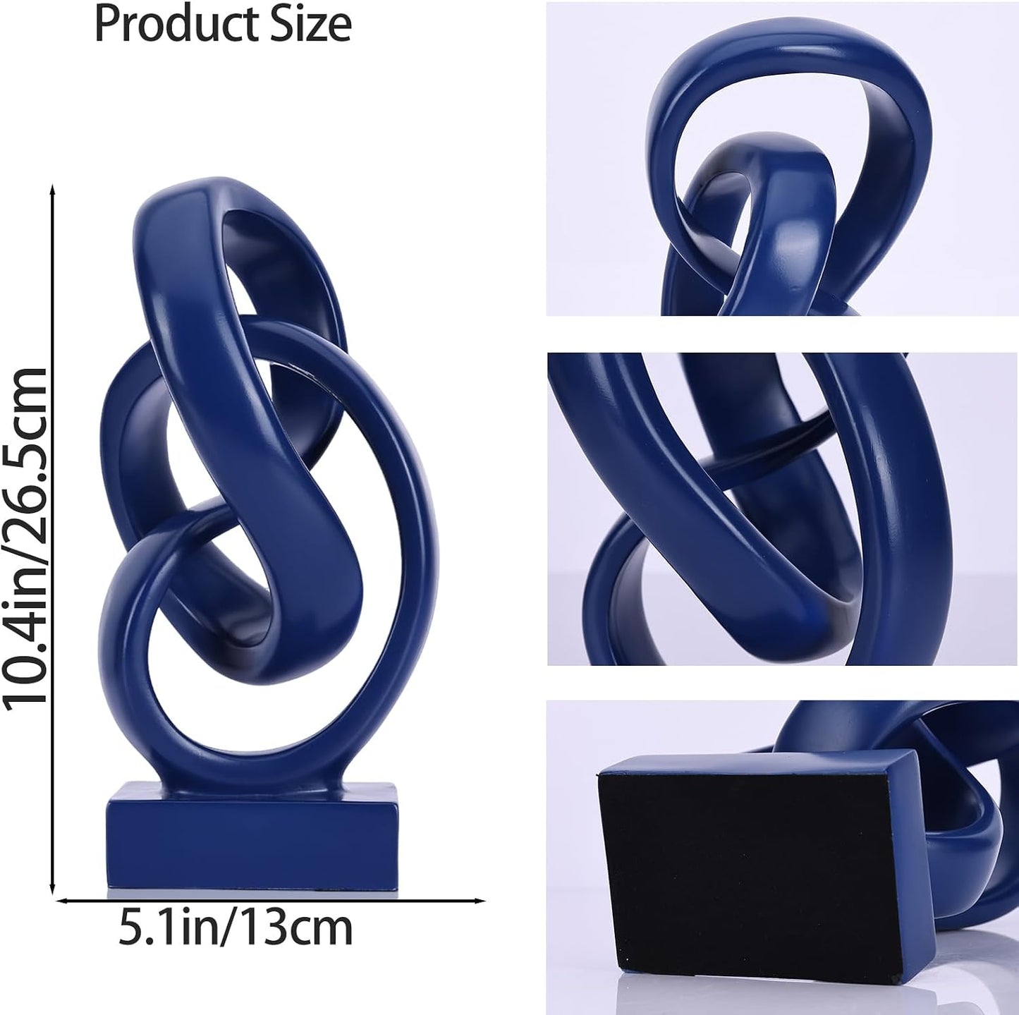 Geometric Decorative Statue / Blue