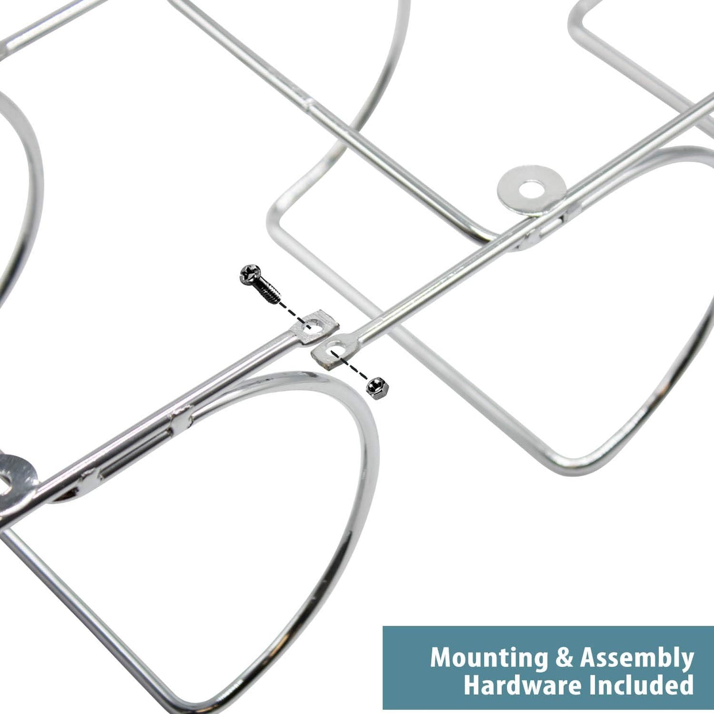 Sorbus Towel Rack, 6-Compartment Wall-Mount, Wall-Mounted (Silver) | Powder-coated metal holder with six compartments