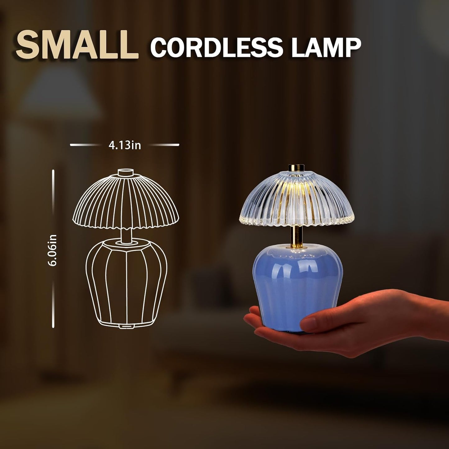 Rechargeable Table Lamp / Blue