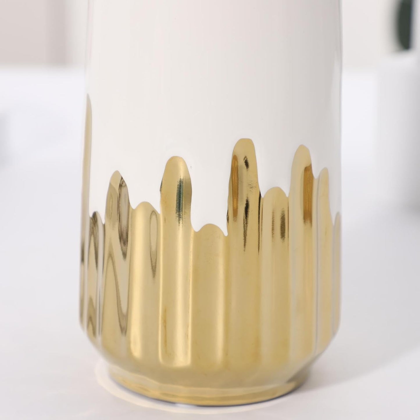 Ceramic Flower Vase 7" H / Small / White