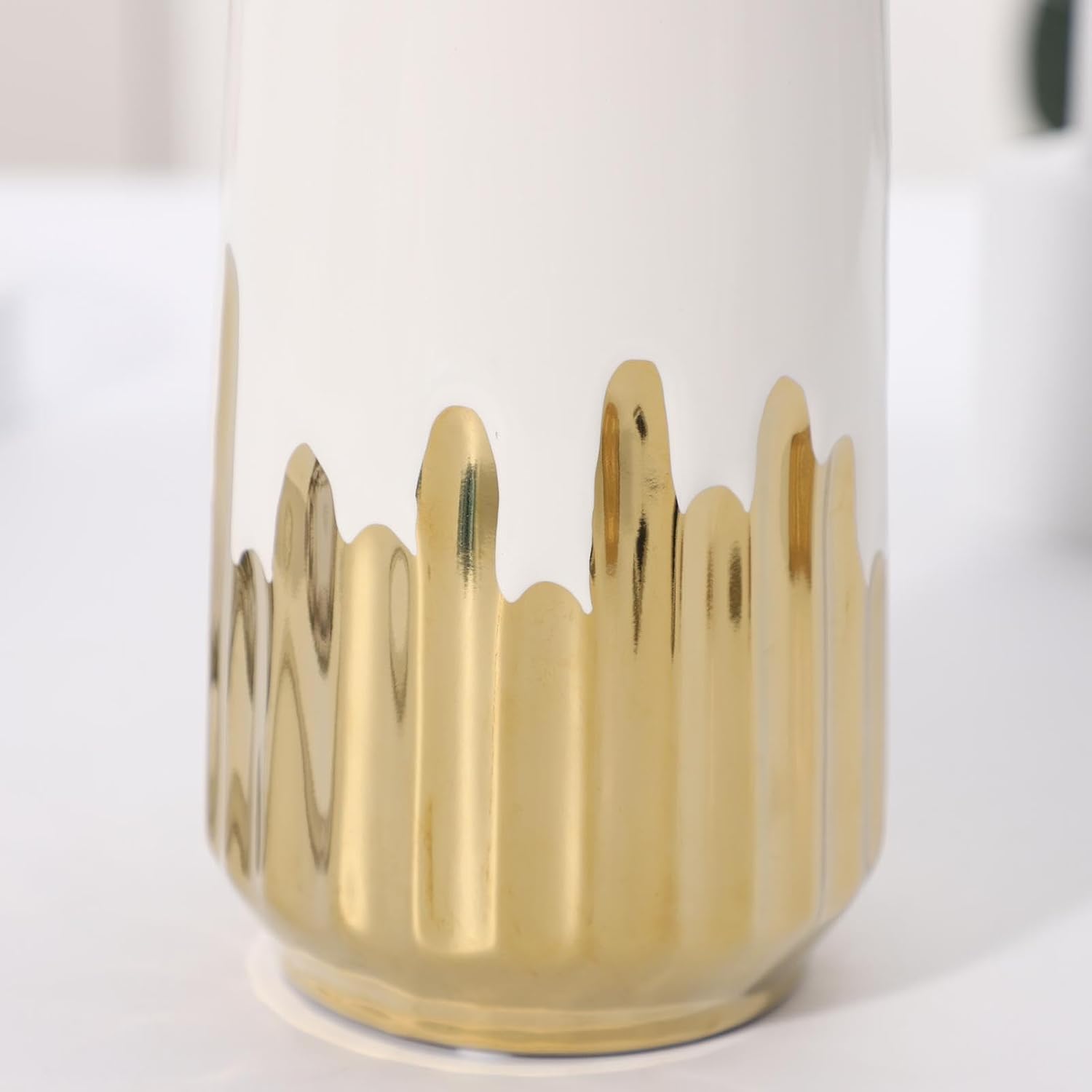 Ceramic Flower Vase 7" H / Small / White