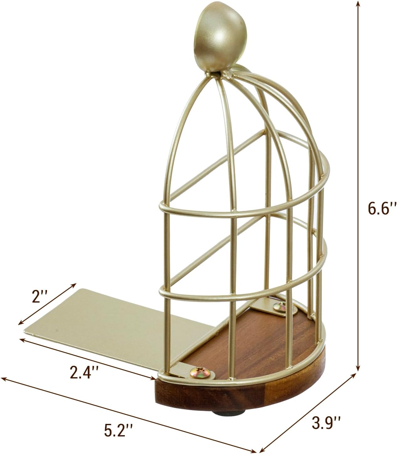 Vintage Brass Bookends / Gold
