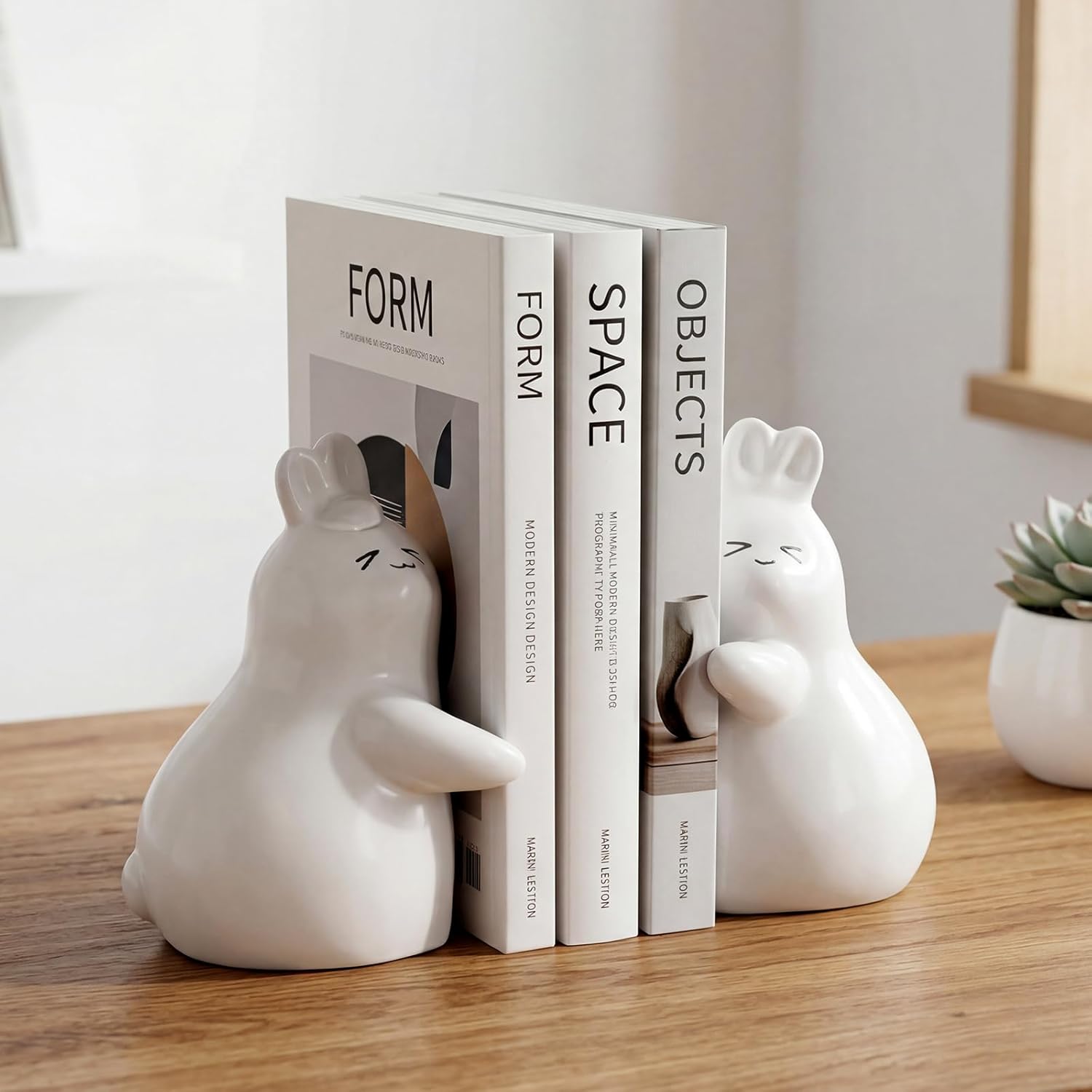 Ceramic Unique Book Holders / White-ceramic-new