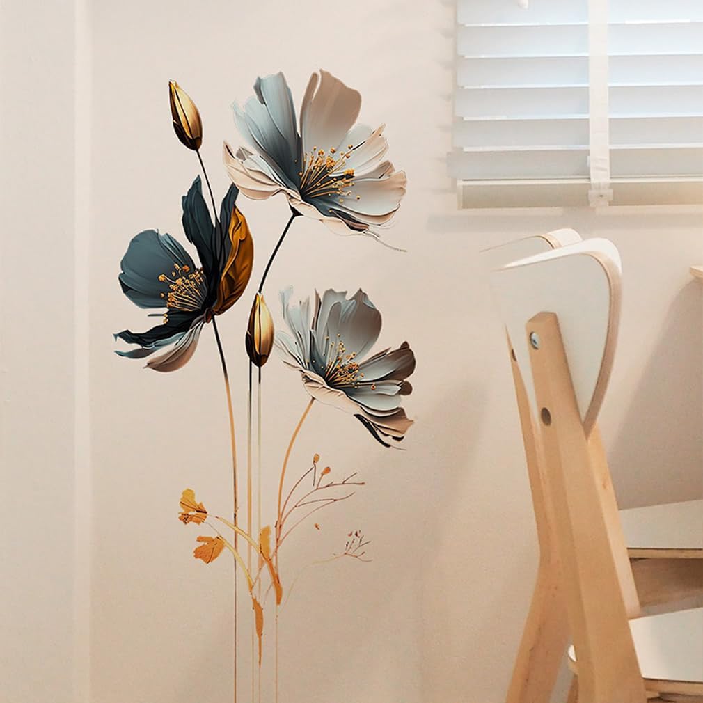3D Wall Stickers DIY Flower Wall Decal Removable Waterproof Wall Art Decor / Floral