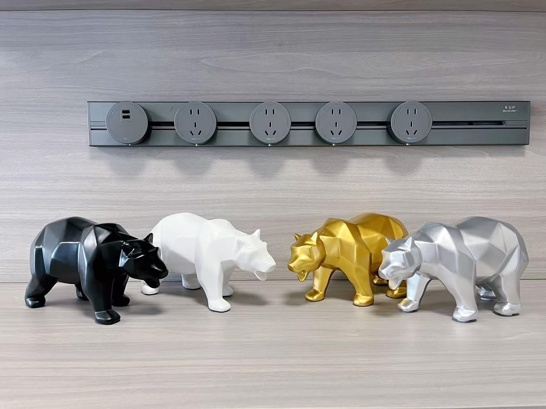 Creative Animals/Bear Statues Collectible Figurines / Black