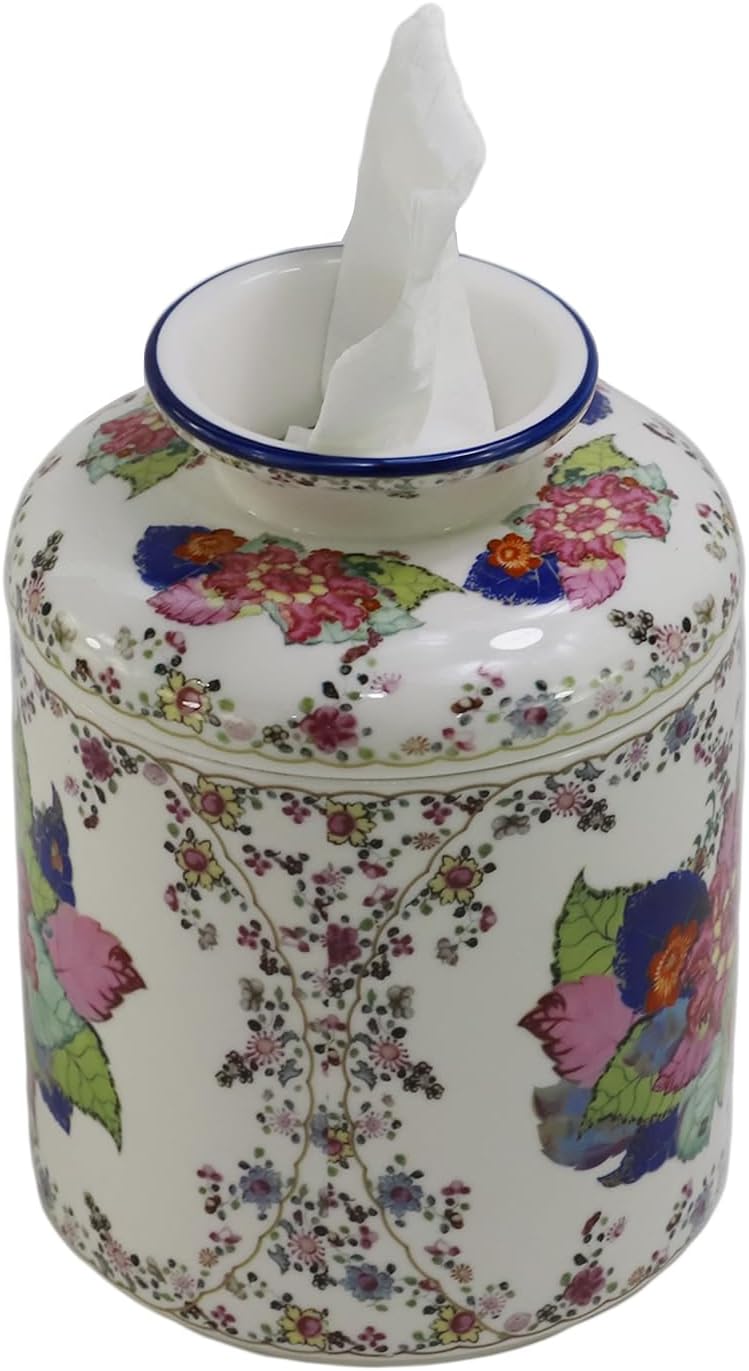 Facial Tissue Holder Storage / Tobacco Leaf