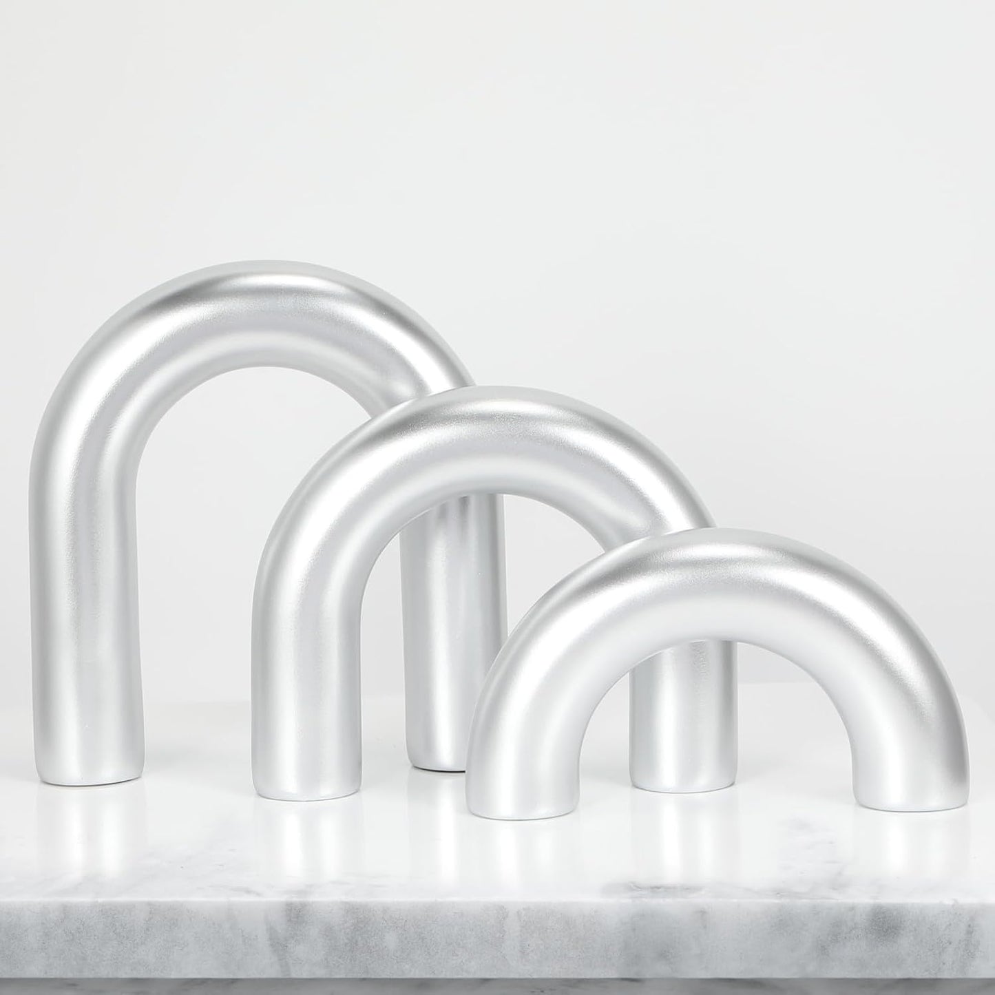 Arch Decorative Objects Statue / Sliver / Resin / Set of 3