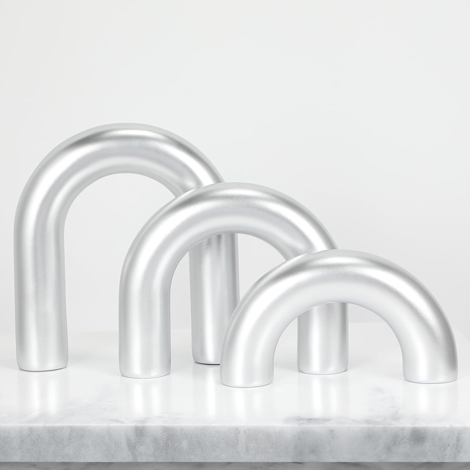Arch Decorative Objects Statue / Sliver / Resin / Set of 3