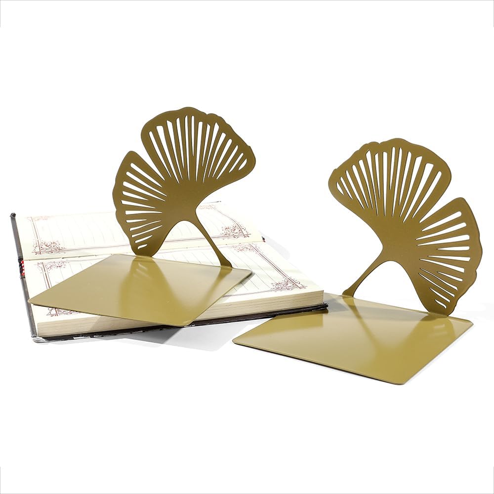 Ginkgo Leaf Metal Bookend / Big Ginkgo Leaf