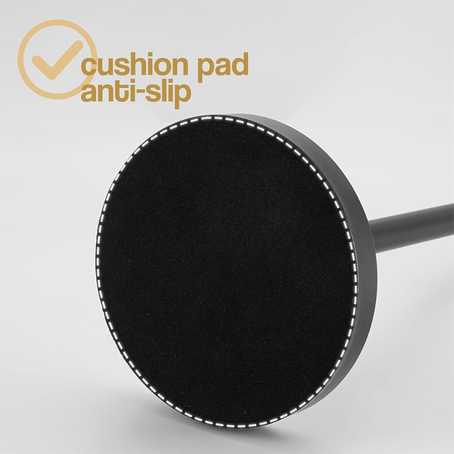 XL and Heavy Weighted Towel Holder, Premium Stainless Steel Large Black Paper Towel Holder, Unique and Modern